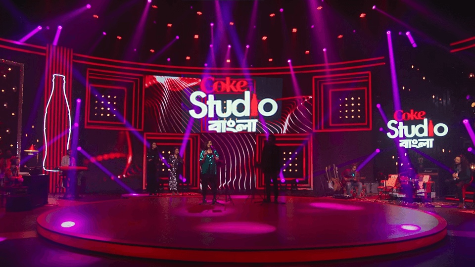 Coke Studio Bangla performing on stage