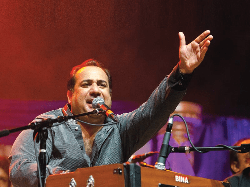 Rahat Fateh Ali Khan performing on stage